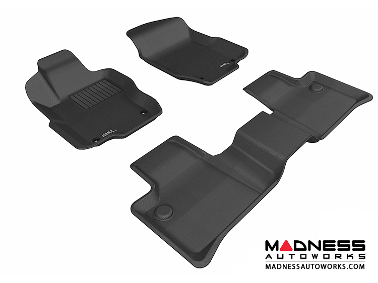Mercedes Benz ML-Class (W164) Floor Mats (Set of 3) - Black by 3D MAXpider